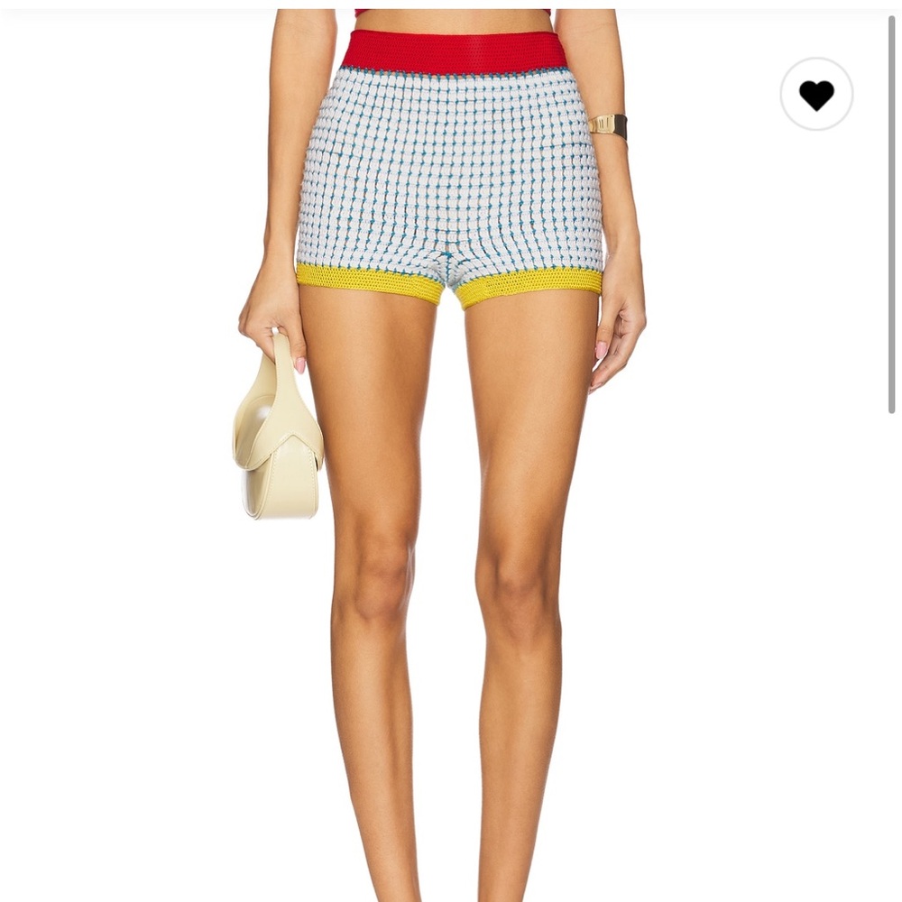 Vibrant Knit Swim Coverup Shorts